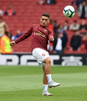 Arsenal V Manchester City 2018-19 Prints: Lucas Torreira: Arsenal's Tenacious Midfielder Prepares for Manchester City Showdown