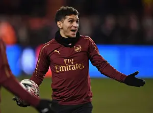 Blackpool V Arsenal - FA Cup 2019 Prints: Lucas Torreira Gears Up: Arsenal's FA Cup Showdown against Blackpool