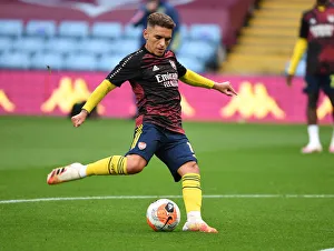 Aston Villa V Arsenal 2019-20 Prints: Lucas Torreira Gears Up: Aston Villa vs. Arsenal, Premier League 2019-2020