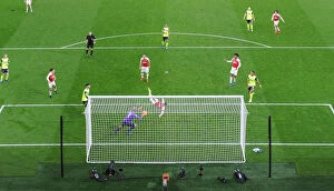 Arsenal v Huddersfield Town - 2018-19 Collection: Lucas Torreira Scores for Arsenal Against Huddersfield Town, Premier League 2018-19