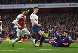 Images Dated 2nd December 2018: Lucas Torreira's Brace: Arsenal's Dominance Over Tottenham Hotspur in 2018-19 Premier League