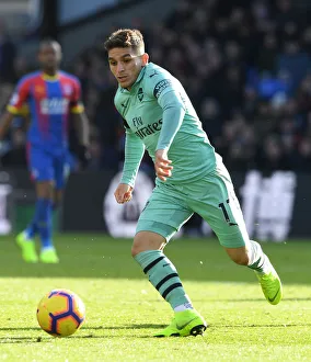 Crystal Palace V Arsenal 2018-19 Prints: Lucas Torreira's Brilliant Midfield Performance: Arsenal Overpowers Crystal Palace in Premier League 2018-19