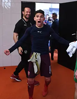 Lucas Torreira's Celebration: Arsenal Secures Europa League Final Spot vs. Valencia