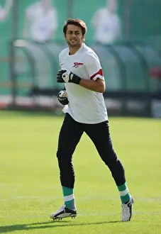 Legia Warsaw V Arsenal 2010-11 Prints: Lucasz Fabianski (Arsenal). Legia Warsaw 5: 6 Arsenal, Wojska Polskiego