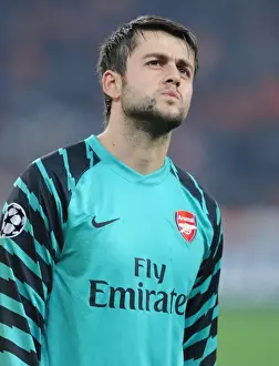 Shakhtar Donetsk V Arsenal 2010-11 Prints: Lucasz Fabianski (Arsenal). Shakhtar Donetsk 2: 1 Arsenal, UEFA Champiojns League