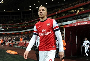 Arsenal V Newcastle United 2012-13 Prints: Lukas Podolski in Action: Arsenal vs. Newcastle United, Premier League 2012-13