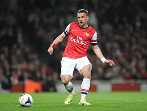 Lukas Podolski (Arsenal). Arsenal 2: 0 Newcastle United. Barclays Premier League. Emirates Stadium