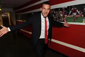 Arsenal V West Bromwich Albion 2013-14 Prints: Lukas Podolski: Arsenal Football Club vs West Bromwich Albion, Premier League 2013-14