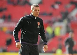 Images Dated 3rd November 2012: Lukas Podolski (Arsenal). Manchester United 2: 1 Arsenal. Barclays Premier League