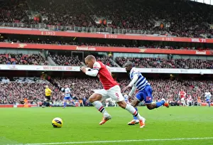 Lukas Podolski (Arsenal) Shaun Wright-Phillips (QPR). Arsenal 1: 0 Queens Park Rangers