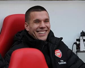 Images Dated 9th February 2013: Lukas Podolski (Arsenal). Sunderland 0: 1 Arsenal. Barclays Premier League. Stadium of Light