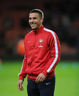 Lukas Podolski Prepares for Arsenal-Tottenham FA Cup Clash