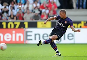Lukas Podolski scores Arsenals 2nd goal from the penalty spot. Cologne 0: 4 Arsenal