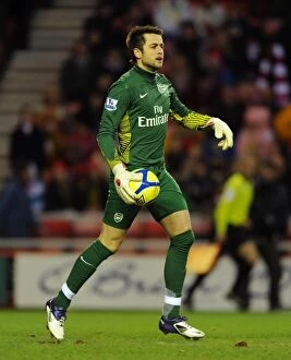 Images Dated 18th February 2012: Lukasz Fabainski (Arsenal). Sunderland 2: 0 Arsenal. FA Cup 5th Round. Stadium of Light