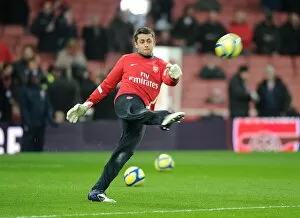 Lukasz Fabianski (Arsenal). Arsenal 3: 2 Aston Villa. FA Cup 4th Round. Emirates Stadium, 29 / 1 / 12