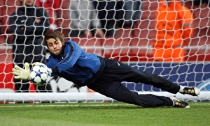 Lukasz Fabianski (Arsenal). Arsenal 6: 0 SC Braga. UEFA Champions League