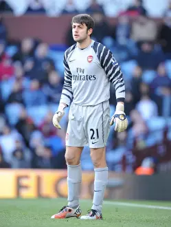 Lukasz Fabianski (Arsenal). Aston Villa 2: 4 Arsenal. Barclays Premier League