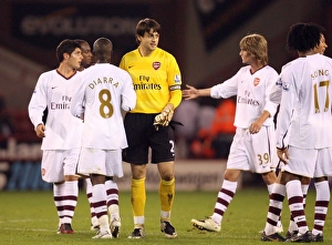 Lukasz Fabianski (Arsenal) at the end of the match