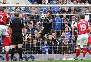 Images Dated 3rd October 2010: Lukasz Fabianski: Arsenal's Defiance at Stamford Bridge in a 2-0 Chelsea Defeat