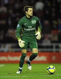 Sunderland V Arsenal - FA Cup 2011-12 Prints: Lukasz Fabianski: Arsenal's FA Cup Shield in Sunderland (2012)