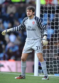 Aston Villa V Arsenal 2010-11 Prints: Lukasz Fabianski's Dominant Performance: Arsenal Crushes Aston Villa 4-2 in Premier League