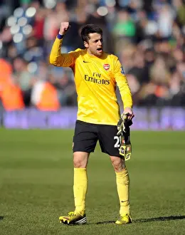 West Bromwich Albion V Arsenal 2012-13 Prints: Lukasz Fabianski's Triumphant Moment: Arsenal's Win at West Bromwich Albion (April 2013)