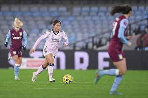 Mana Iwabuchi in Action: Arsenal vs. Aston Villa, Barclays Women's Super League, 2022-23