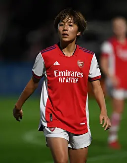 Mana Iwabuchi in Action: Arsenal Women's UEFA Champions League Clash Against Slavia Prague