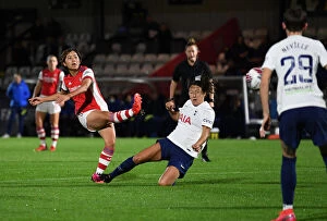 Images Dated 29th September 2021: Mana Iwabuchi Scores First Goal: Arsenal Women Advance in FA Cup Quarterfinal vs. Tottenham Hotspur
