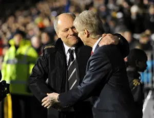 Manager Meeting: Martin Jol and Arsene Wenger Before Fulham vs. Arsenal (2011-12)