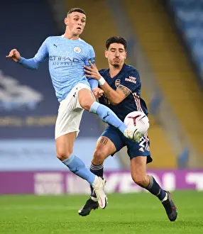 MANCHESTER, ENGLAND - OCTOBER 17: of Arsenal during the Premier League match between Manchester City