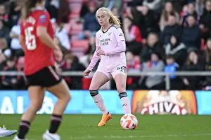 Manchester United Women V Arsenal Women 2022-23 Prints: Manchester United vs. Arsenal: FA Women's Super League Clash - Kathrine Kuhl of Arsenal in Action