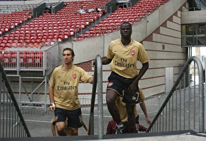 Manu Eboue and Mathieu Flamini (Arsenal)