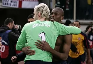 Manuel Almunia and Abou Diaby