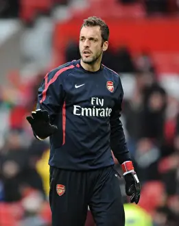 Manchester United V Arsenal FA Cup 2010-11 Prints: Manuel Almunia (Arsenal). Manchester United 2: 0 Arsenal, FA Cup Sixth Round