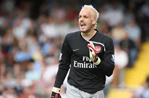 Fulham V Arsenal 2008-09 Prints: Manuel Almunia: Arsenal's Hero at Craven Cottage (Fulham 1:0 Arsenal, 2008)