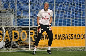 Burgenland XI V Arsenal Prints: Manuel Almunia: Arsenal's Heroic Goalkeeping Performance Against Burgenland