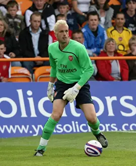 Barnet V Arsenal 2008-09 Prints: Manuel Almunia: Arsenal's Unbeatable Goalkeeper at Barnet (2008)