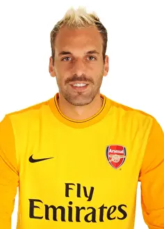 Previous Season Players Prints: Manuel Almunia at Emirates Stadium: Arsenal Football Club Goalkeeper