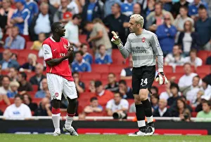 Manuel Almunia and Kolo Toure (Arsenal)