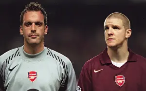 Arsenal V Ajax 2005-6 Prints: Manuel Almunia and Philippe Senderos in Action: Arsenal vs Ajax