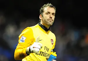 Portsmouth V Arsenal 2009-10 Prints: Manuel Almunia's Dominant Performance: Arsenal Crushes Portsmouth 4-1 in Premier League