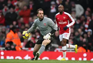 Arsenal V Everton 2009-10 Prints: Manuel Almunia's Dramatic Save: Arsenal 2-2 Everton, Barclays Premier League (2010)