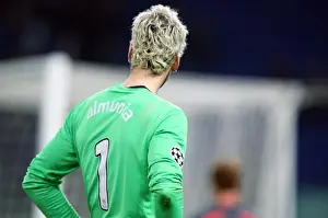Almunia Manuel Prints: Manuel Almunia's Dramatic Save in Arsenal's 1:0 Loss to AS Roma in the UEFA Champions League Shootout
