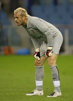 FC Twente V Arsenal Prints: Manuel Almunia's Glory: Arsenal's Unforgettable 2-0 Champions League Victory over FC Twente