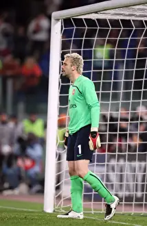 Almunia Manuel Prints: Manuel Almunia's Heartbreak in UEFA Champions League: AS Roma 1:0 Arsenal (AET)