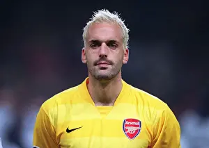Arsenal V Slavia Prague 2007-08 Prints: Manuel Almunia's Historic Shutout: Arsenal Crushes Slavia Prague 7-0 in Champions League
