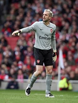 Images Dated 14th March 2009: Manuel Almunia's Shut-Out: Arsenal Crushes Blackburn Rovers 4-0 in Premier League