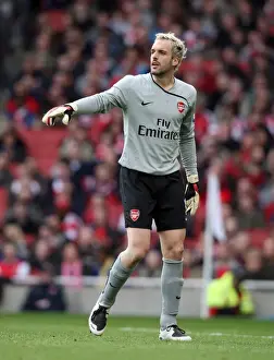 Arsenal V Blackburn Rovers 2008-9 Prints: Manuel Almunia's Shut-Out: Arsenal Crushes Blackburn Rovers 4-0 in Premier League