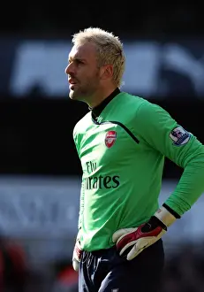 Tottenham Hotspur V Arsenal 2008-09 Prints: Manuel Almunia's Shutout: Arsenal Holds Tottenham Scoreless in Barclays Premier League Rivalry